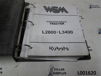 Kubota L2800-L3400 Tractor Workshop Manual 97897-13190