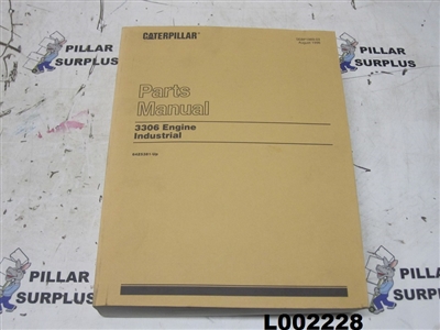 Genuine OEM Caterpillar CAT 3306 Industrial Engine Parts Manual SEBP1989-03