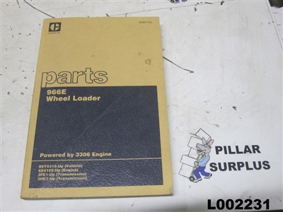 Genuine OEM Caterpillar CAT 966E Wheel Loader Parts Manual SEBP1752