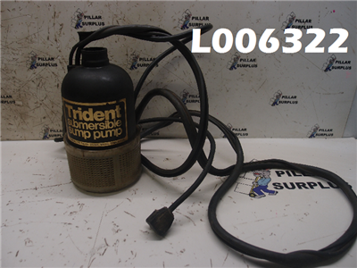TRIDENT SUBMERSIBLE SUMP PUMP 1/2 HP