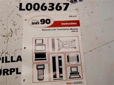 Bailey Infi 90 Remote Link Termination Module (NIRL03) Instruction E96-415