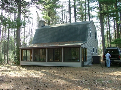 Cabin in the Woods. Located near Tustin, MI 49688.