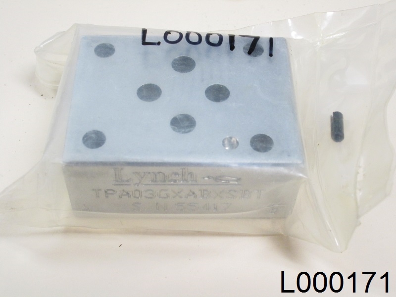 Tapping Plate Lynch Aluminum Block Tapping Plate TPA03GXABXSBT S/N 55417