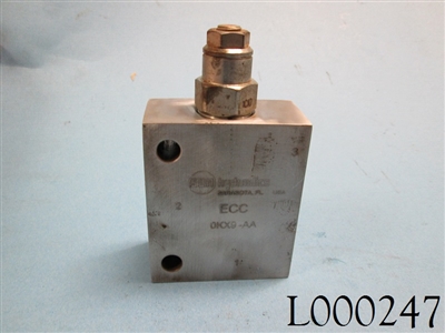 Sun Hydraulics Valve Block ECC and Sun Cartridge CBCA-LAN