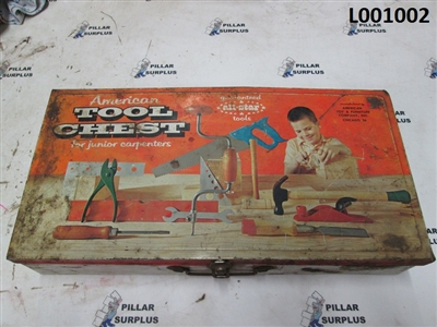 Vintage American Tool Chest For Junior Carpenters.