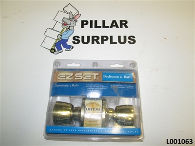 EzSet Bed & Bath Door Knob Set