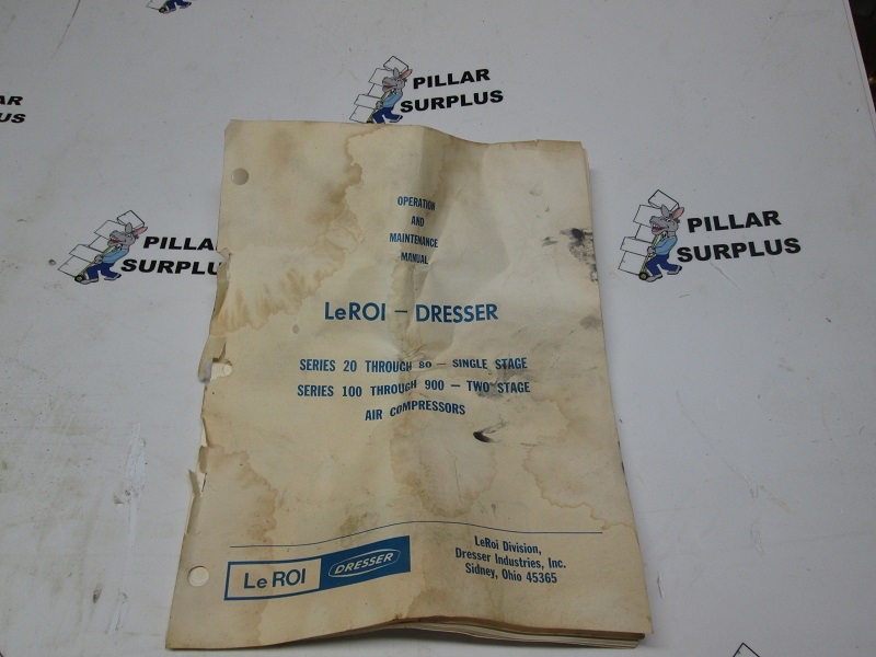 Leroi Dresser Series 100 Compressor Motor With Manual