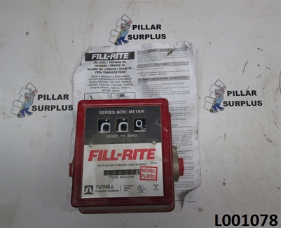 Fill-Rite 1" Inline Liquid Flowmeter 807C1