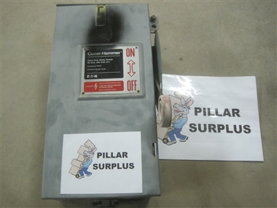 Cutler-Hammer Heavy Duty 60A 600V AC Safety Switch DH362 FLK