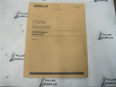 Caterpillar CAT 3306 Industrial Engine Parts Manual SEBP1989-02