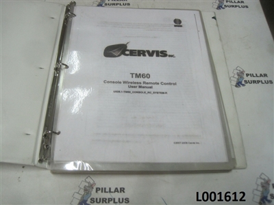 Cervis TM60 Console Wireless Remote Control User Manual