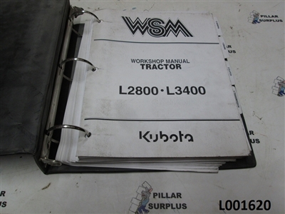 Kubota L2800-L3400 Tractor Workshop Manual 97897-13190