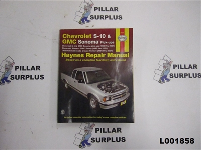 Haynes Repair Book Chevrolet S-10 & GMC Sonoma Pick-Ups 24071