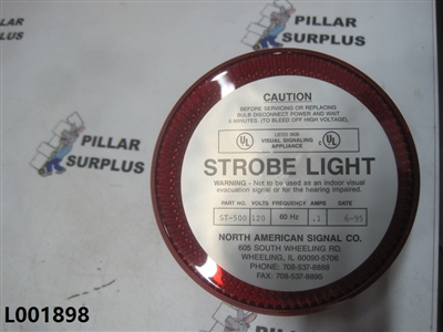 North American Signal Co. 115V Red Dome ST-500