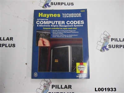 Haynes Tech Book Automotive Computer Codes & Electronic Engine Management Systems 10205