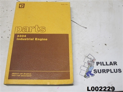 Genuine OEM Caterpillar CAT 3304 Industrial Engine Parts Manual SEBP1193