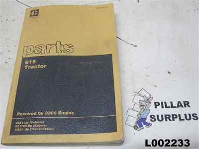 Genuine OEM Caterpillar CAT 615 Tractor Parts Manual SEBP1357-01