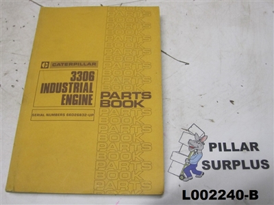 Genuine OEM Caterpillar CAT 3306 Industrial Engine (Engine only) Parts Manual SEBP1200