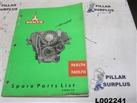 Deutz F/A 8L714 & F/A 12L714 Spare Parts List Z0144-3E