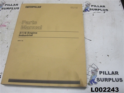 Genuine OEM Caterpillar CAT 3116 Industrial Engine Parts Manual SEBP1797-03