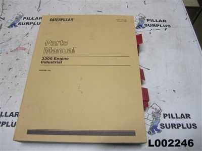 Genuine OEM Caterpillar CAT 3306 Industrial Engine Parts Manual SEBP1989-02