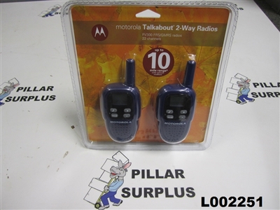 Motorola Talkabout 10 Mile 2 Way FRS/GRMS Radio (set of 2) FV300