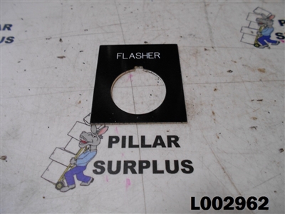 Dash Switch Tag Label "Flasher"