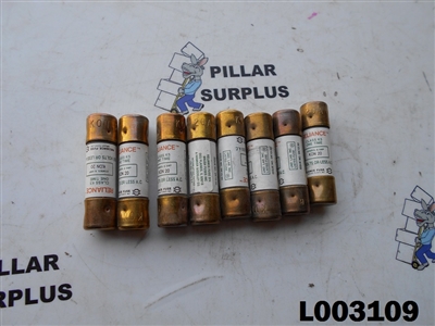 Reliance Class K5, 250V Max, 20Amp, One Time Fuse (pack of 8)  KON-20