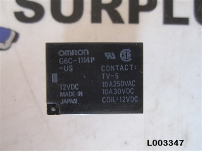 OMRON General Purpose Sealed Relay G6C-1114P