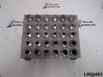 5C Collet Set with 2 Collet Set Racks