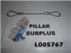 Stainless Steel Wire Rope Lanyard Loop to Loop 6" long