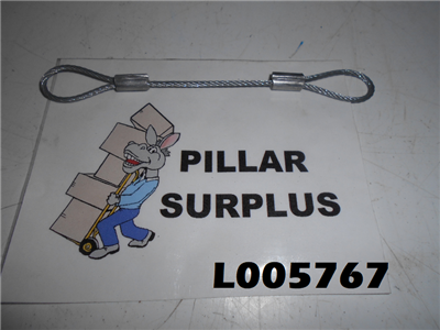 Stainless Steel Wire Rope Lanyard Loop to Loop 6" long