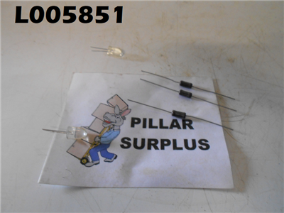 Ohmite Resistor Fixed Single Through 23J220 (x3) and 2 LEDs