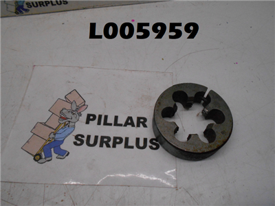 Round Die 1-1/4"-8, NS, HSS, OD: 2-1/2"