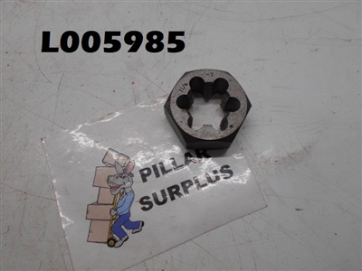 Hex Die 1-1/4"-7, NC, Hex: 2-3/16"