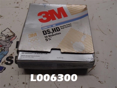 3M Double Sided, High Density Diskettes 5-1/2" (pack of 9 diskettes)