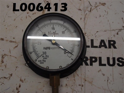 Hi-Vac Analog Vacuum Gauge 0-30in Hg