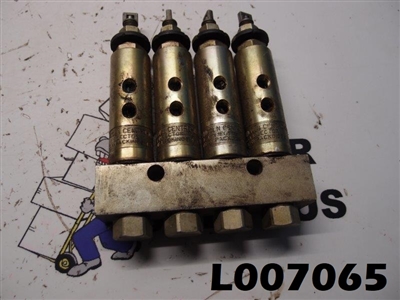 Lincoln Manifold Lubrication Injectors SL-1 x 4 with Manifold.