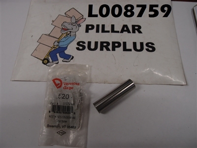 VERMONT GAGE PIN/PLUG GAGE LOT 111252000/111155500/111156300/111161200/111161600