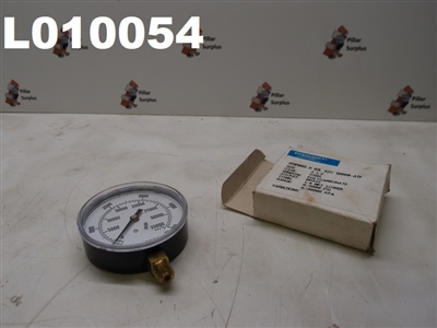 ASHCROFT 3-1/2" PRESSURE GAUGE 35W1005 H 02L XZC 5000#