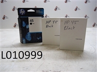 HP 45 Black Ink Jet Cartridges (1 Lot of 3 pkgs)