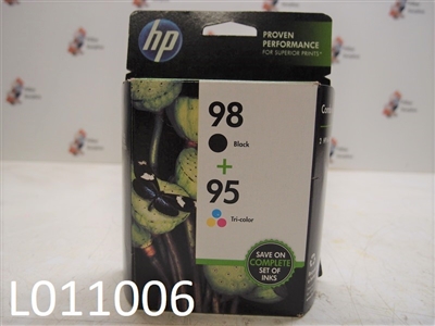 HP 98 Black/95 Tri-Color Ink Jet Cartridges