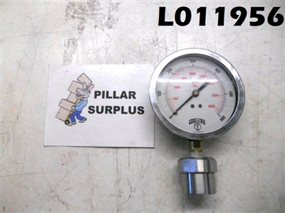 Winters 4" Liquid Filled Pressure Gauge 0-600 PSI