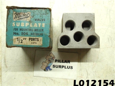Miller 5 Port Subplate For #504 Air Valve