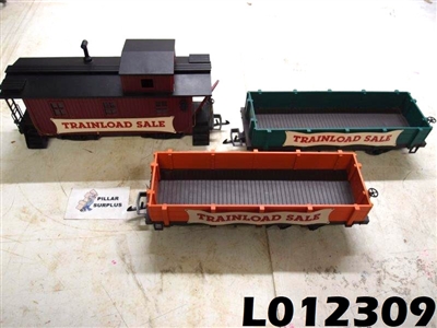 Kalamazoo Toy Train Works G Scale Trainload Sale Cars (set of 3)