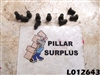 Solid Flat Head Rivet 1/2" Head 1/4" Dia. 1/2" long pin (pk of 10)
