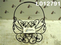 Ornate Metal Firewood Basket