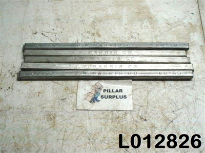 J.W. Harris Co 12" Solder Bar  60% Tin - 40% Lead (Pack Of 5)
