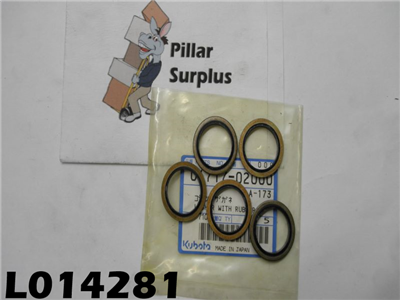 Kubota Seal Washer W/ Rubber 04717-02000 (5 Pcs)