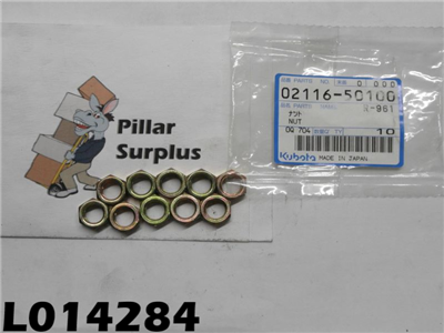 Kubota Nut 02116-50100 (10 Pcs)